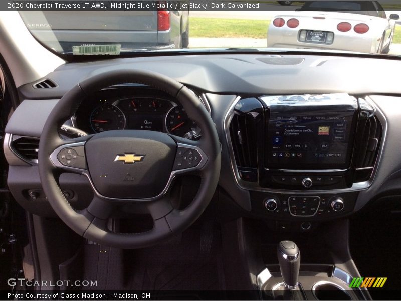 Midnight Blue Metallic / Jet Black/­Dark Galvanized 2020 Chevrolet Traverse LT AWD
