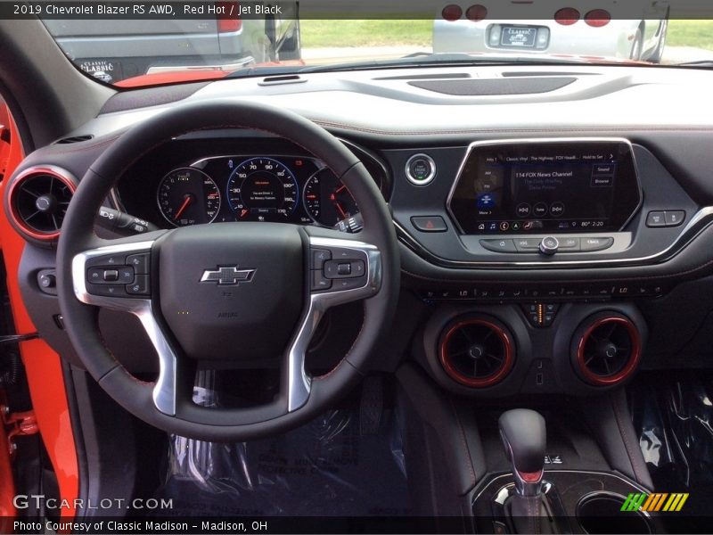 Red Hot / Jet Black 2019 Chevrolet Blazer RS AWD