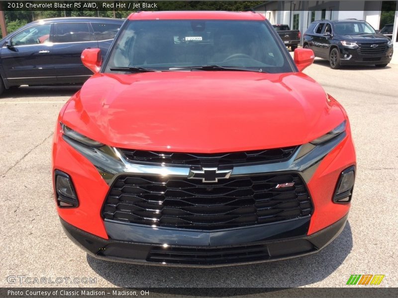 Red Hot / Jet Black 2019 Chevrolet Blazer RS AWD