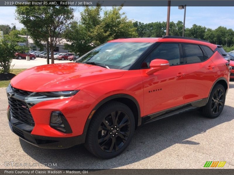 Red Hot / Jet Black 2019 Chevrolet Blazer RS AWD