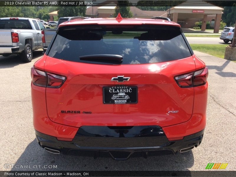 Red Hot / Jet Black 2019 Chevrolet Blazer RS AWD
