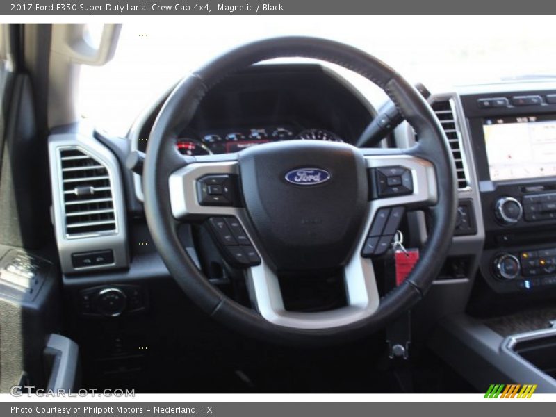 Magnetic / Black 2017 Ford F350 Super Duty Lariat Crew Cab 4x4