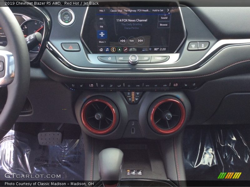 Red Hot / Jet Black 2019 Chevrolet Blazer RS AWD