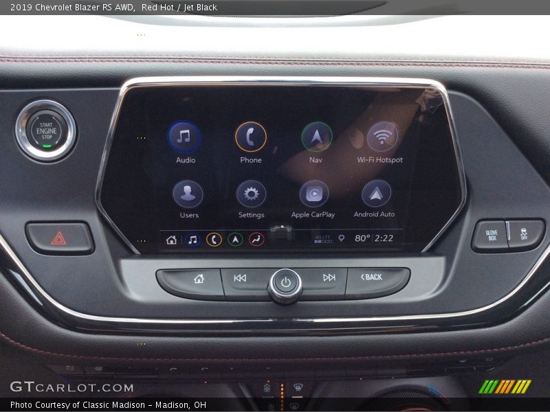 Red Hot / Jet Black 2019 Chevrolet Blazer RS AWD