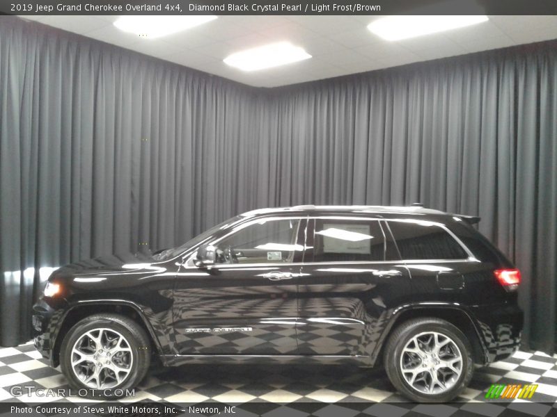 Diamond Black Crystal Pearl / Light Frost/Brown 2019 Jeep Grand Cherokee Overland 4x4