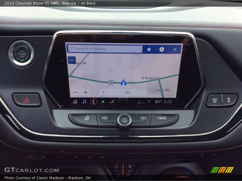 Red Hot / Jet Black 2019 Chevrolet Blazer RS AWD