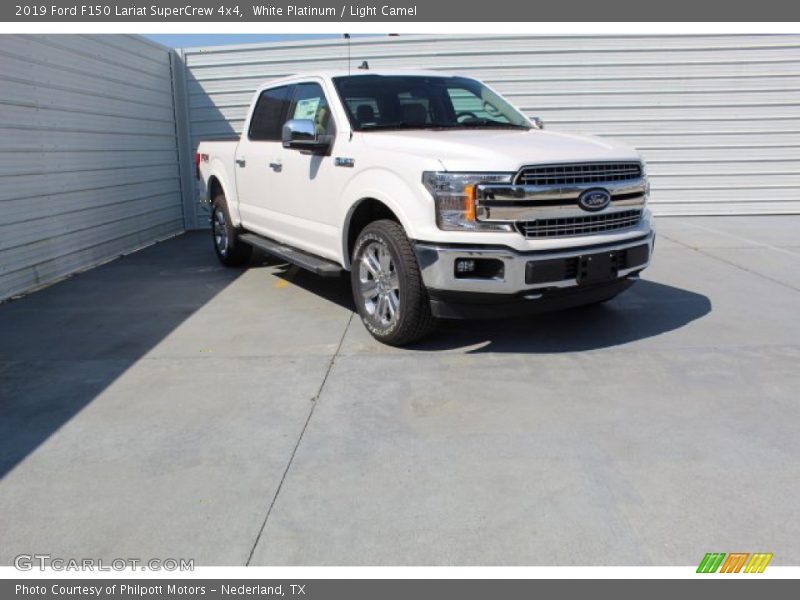 White Platinum / Light Camel 2019 Ford F150 Lariat SuperCrew 4x4