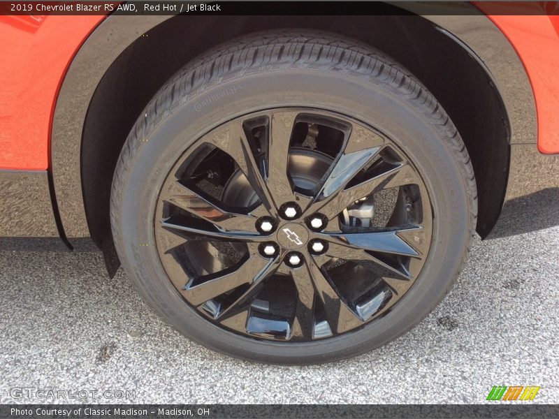 Red Hot / Jet Black 2019 Chevrolet Blazer RS AWD