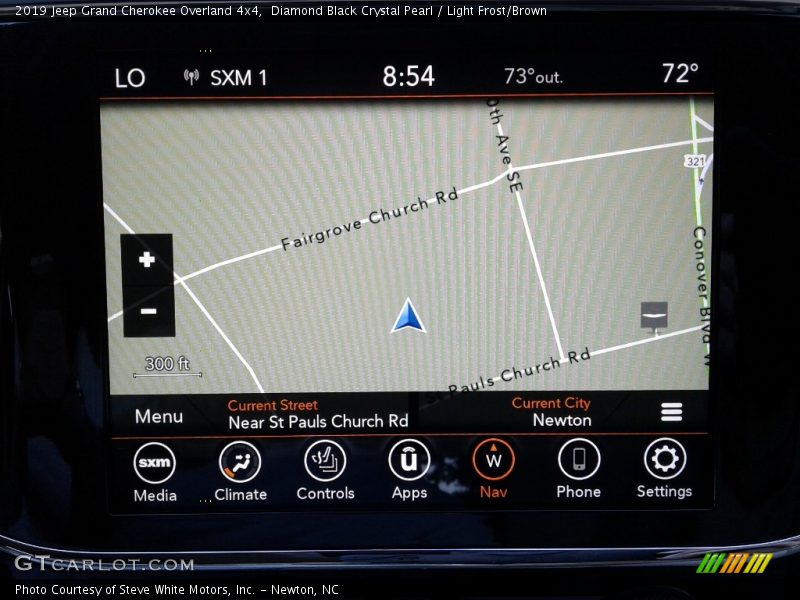 Diamond Black Crystal Pearl / Light Frost/Brown 2019 Jeep Grand Cherokee Overland 4x4