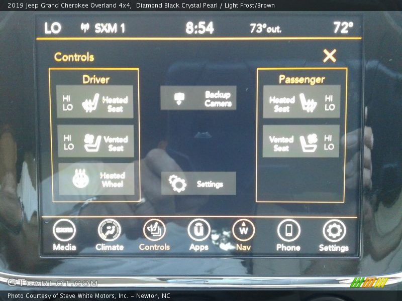 Diamond Black Crystal Pearl / Light Frost/Brown 2019 Jeep Grand Cherokee Overland 4x4