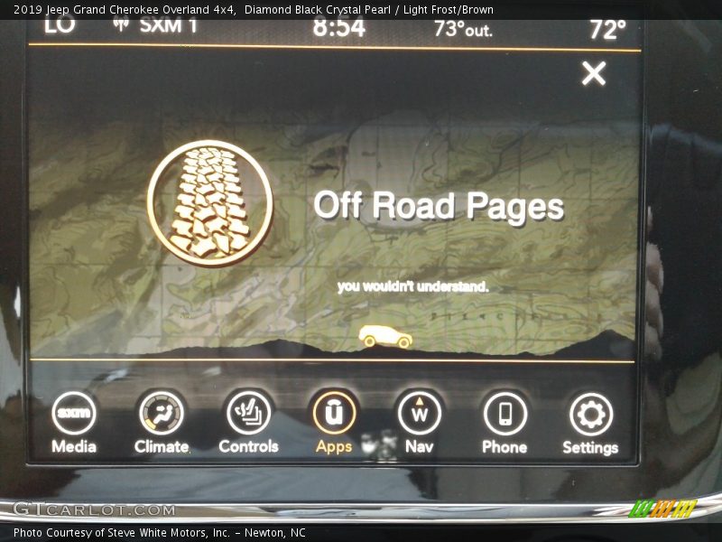 Diamond Black Crystal Pearl / Light Frost/Brown 2019 Jeep Grand Cherokee Overland 4x4