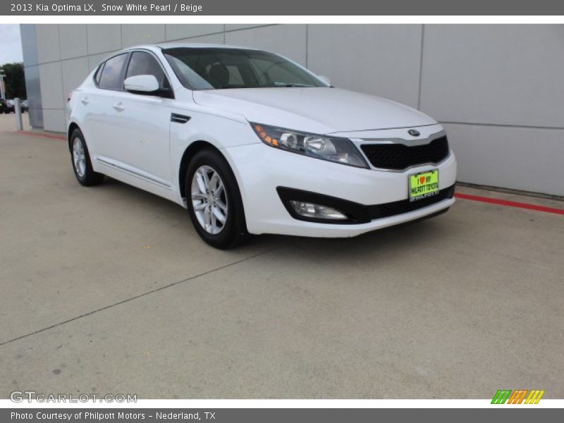 Snow White Pearl / Beige 2013 Kia Optima LX