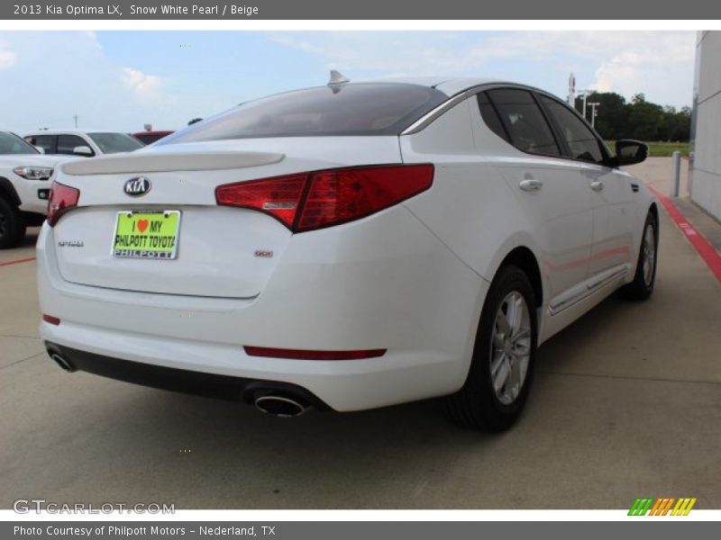 Snow White Pearl / Beige 2013 Kia Optima LX