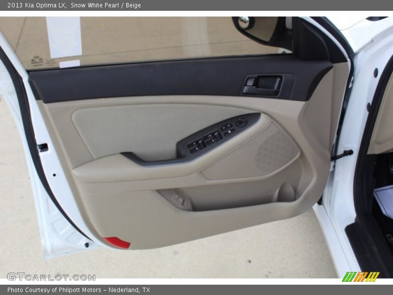 Snow White Pearl / Beige 2013 Kia Optima LX