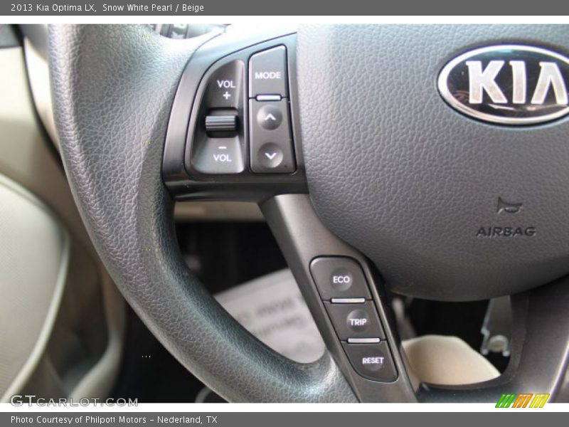 Snow White Pearl / Beige 2013 Kia Optima LX
