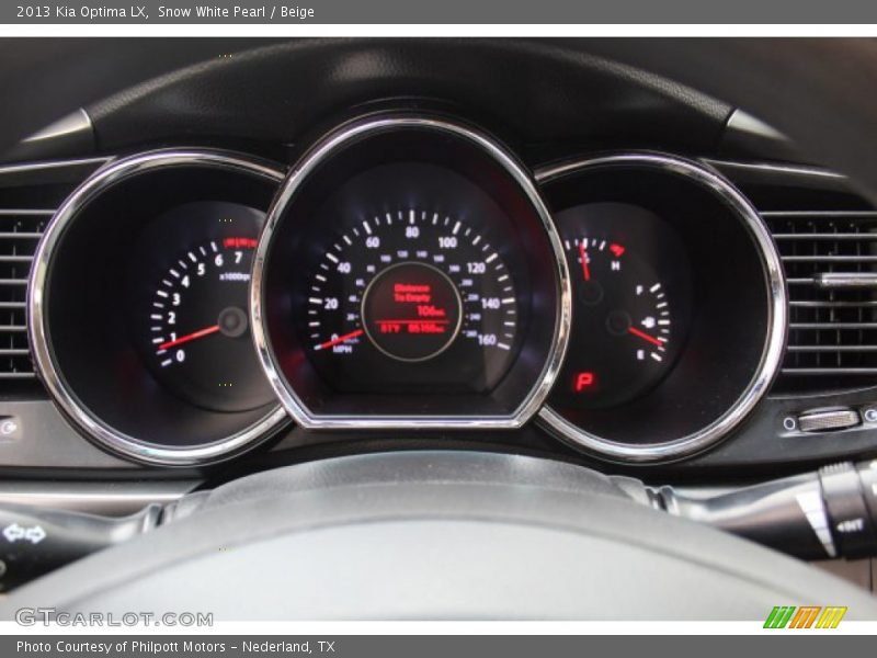 Snow White Pearl / Beige 2013 Kia Optima LX