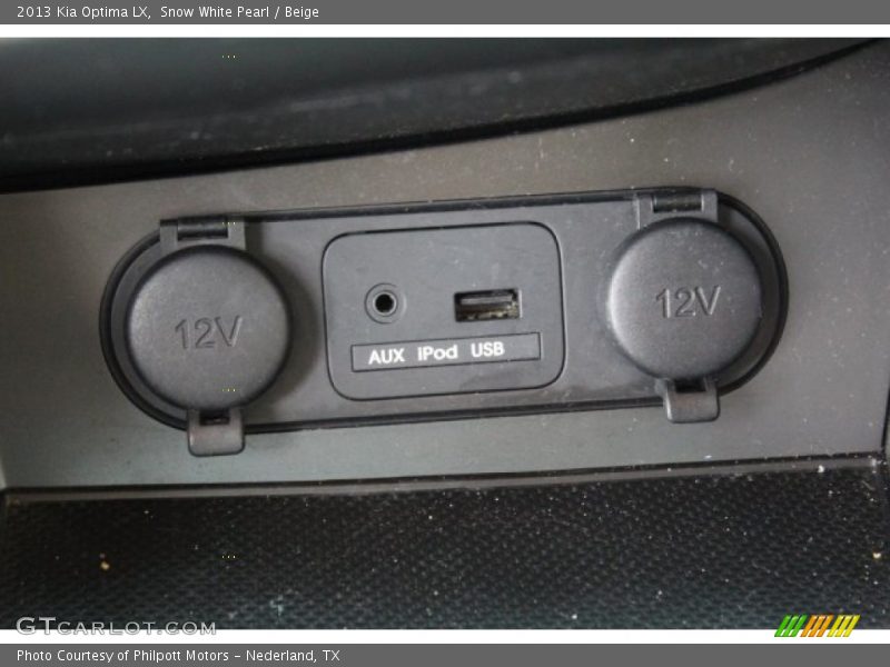 Snow White Pearl / Beige 2013 Kia Optima LX