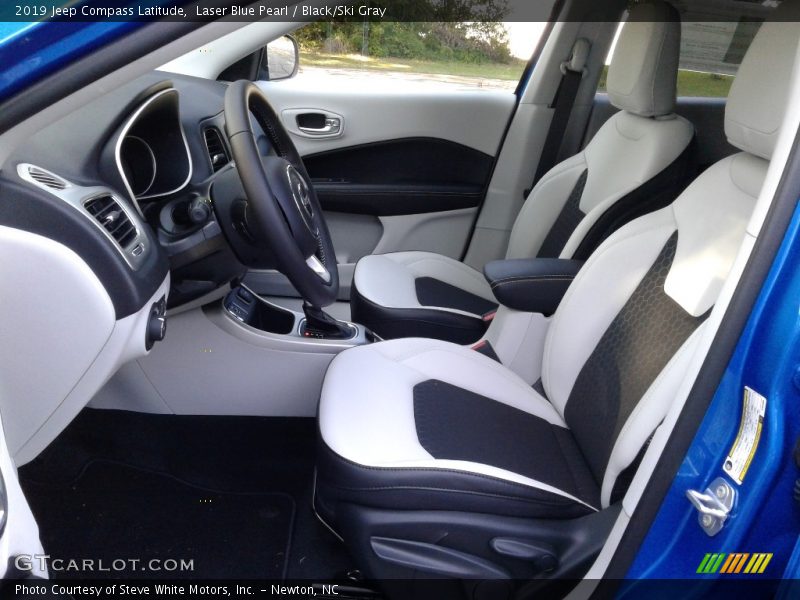 Laser Blue Pearl / Black/Ski Gray 2019 Jeep Compass Latitude
