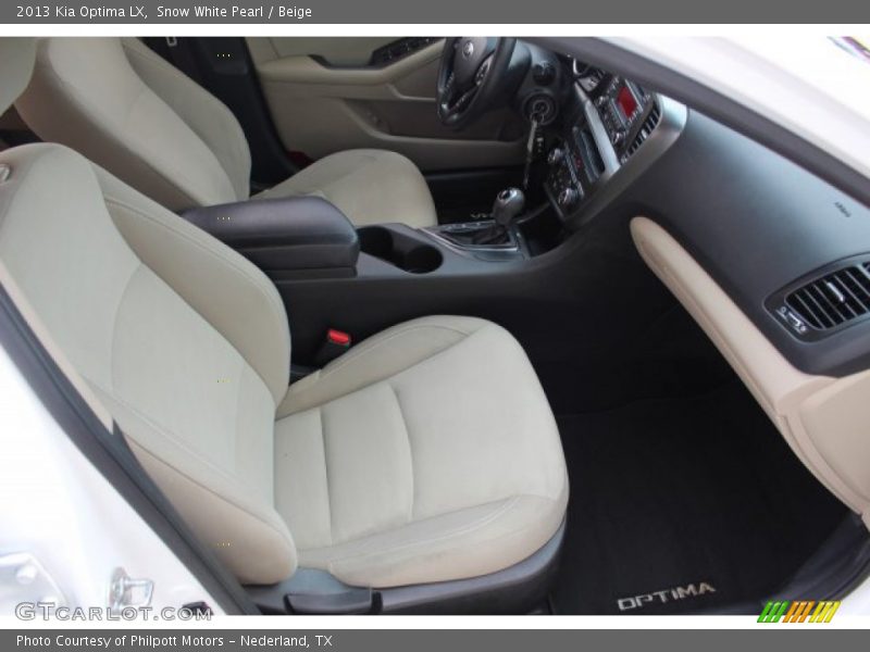 Snow White Pearl / Beige 2013 Kia Optima LX