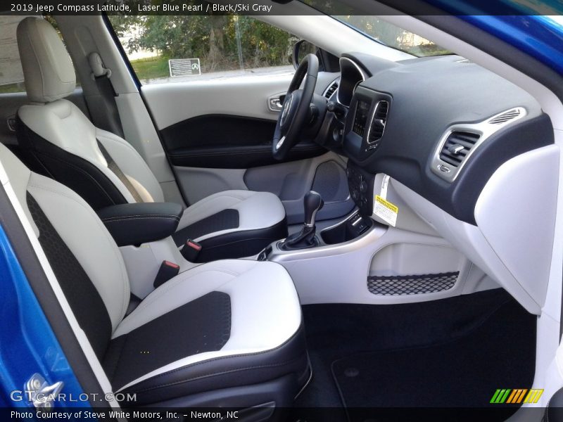 Laser Blue Pearl / Black/Ski Gray 2019 Jeep Compass Latitude