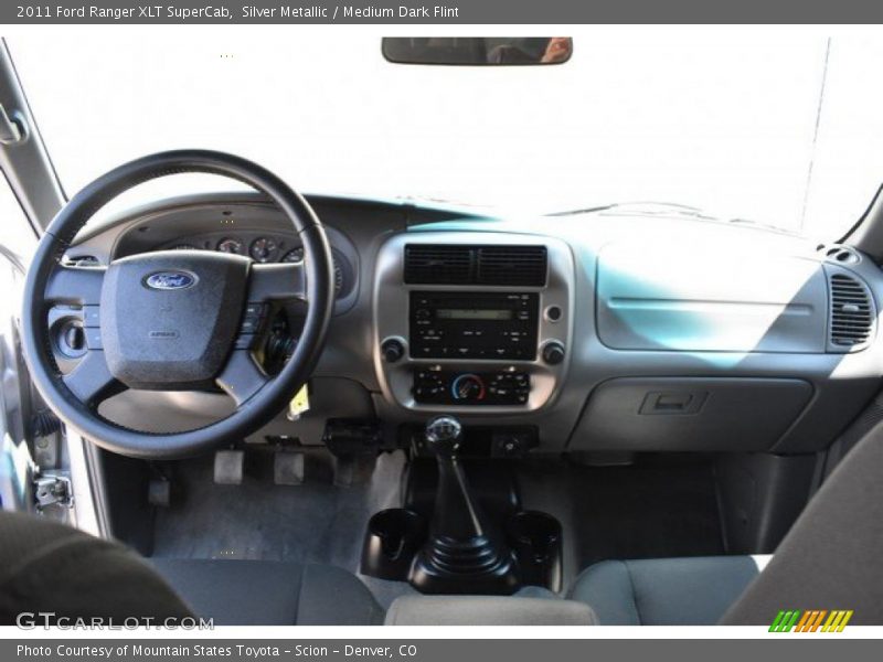 Silver Metallic / Medium Dark Flint 2011 Ford Ranger XLT SuperCab