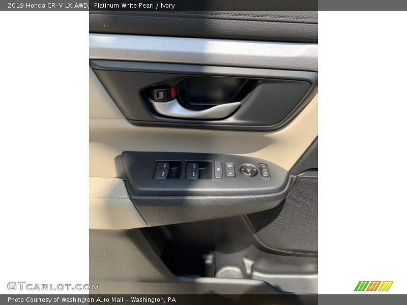 Platinum White Pearl / Ivory 2019 Honda CR-V LX AWD