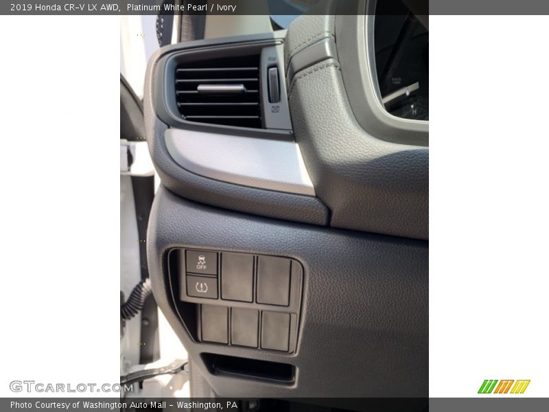 Platinum White Pearl / Ivory 2019 Honda CR-V LX AWD