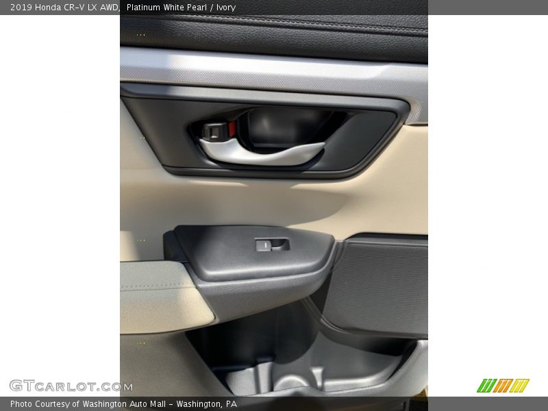 Platinum White Pearl / Ivory 2019 Honda CR-V LX AWD