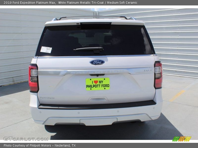 White Platinum Metallic Tri-Coat / Medium Soft Ceramic 2019 Ford Expedition Platinum Max