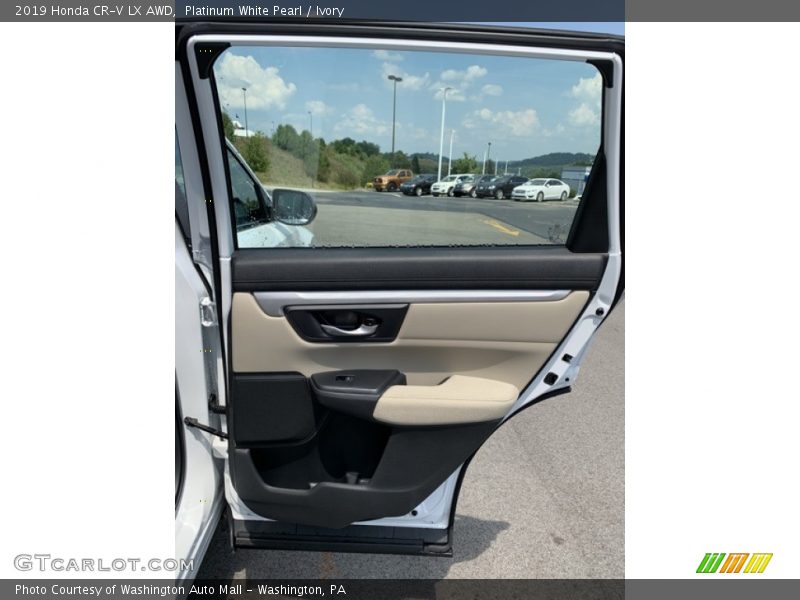 Platinum White Pearl / Ivory 2019 Honda CR-V LX AWD