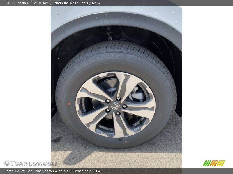 Platinum White Pearl / Ivory 2019 Honda CR-V LX AWD