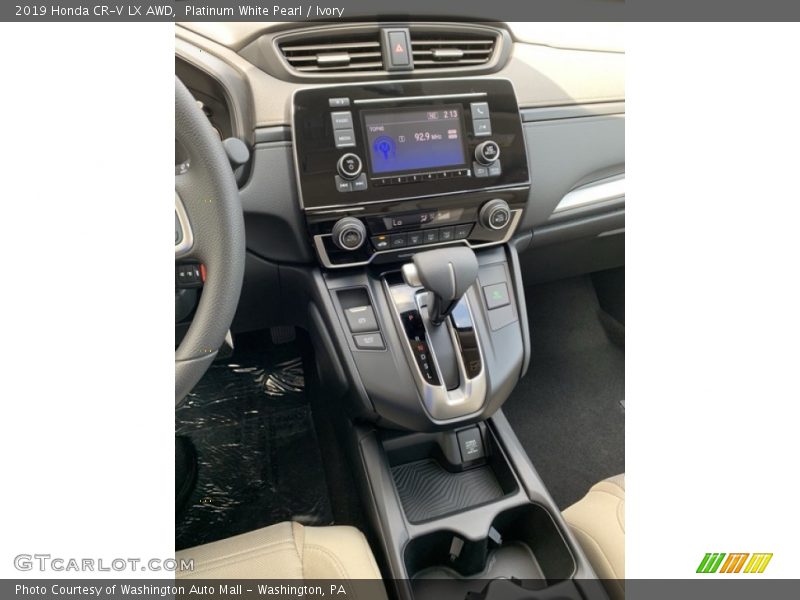 Platinum White Pearl / Ivory 2019 Honda CR-V LX AWD