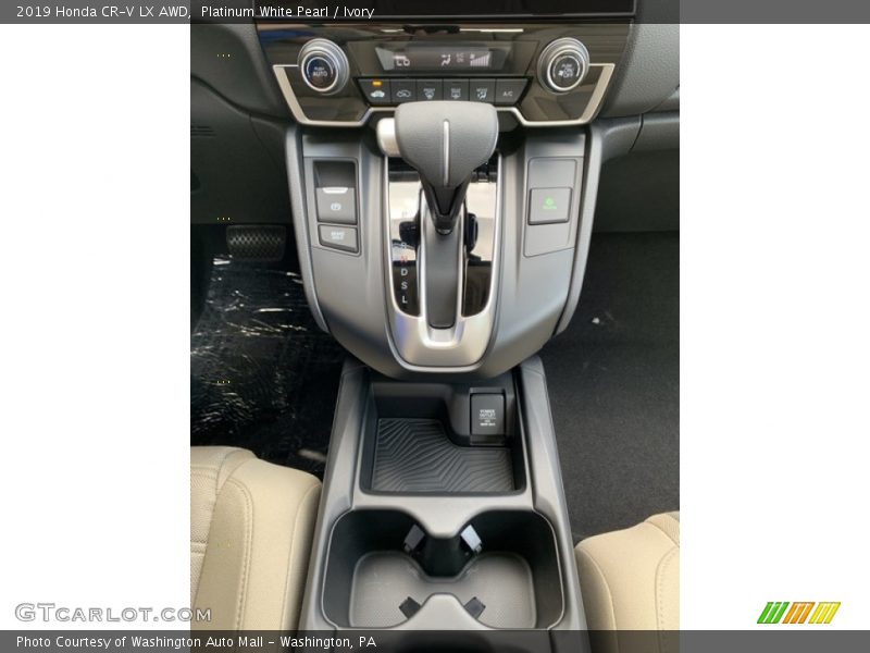 Platinum White Pearl / Ivory 2019 Honda CR-V LX AWD
