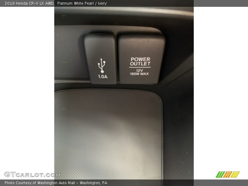 Platinum White Pearl / Ivory 2019 Honda CR-V LX AWD
