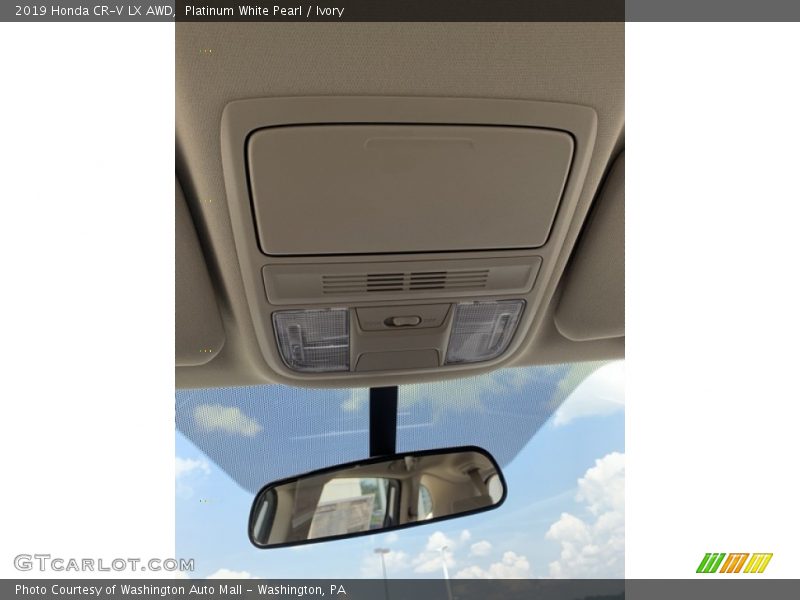 Platinum White Pearl / Ivory 2019 Honda CR-V LX AWD