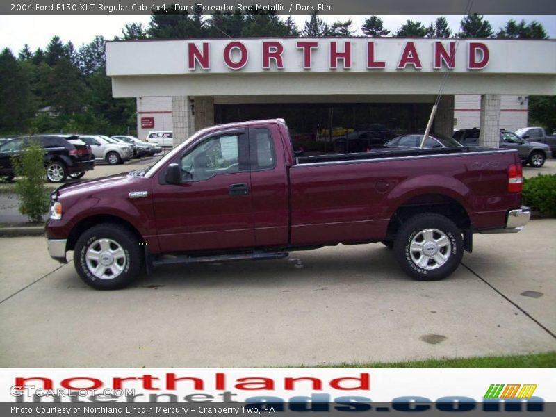 Dark Toreador Red Metallic / Dark Flint 2004 Ford F150 XLT Regular Cab 4x4