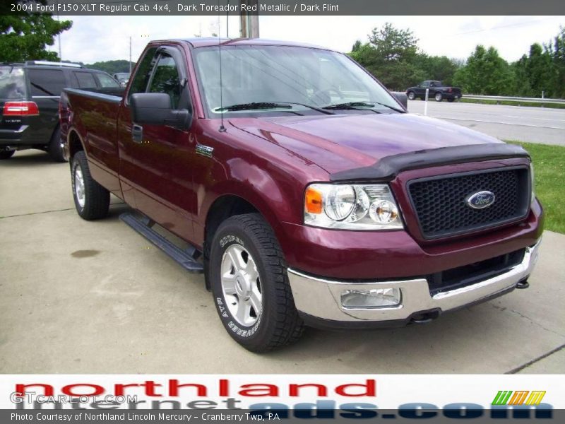 Dark Toreador Red Metallic / Dark Flint 2004 Ford F150 XLT Regular Cab 4x4