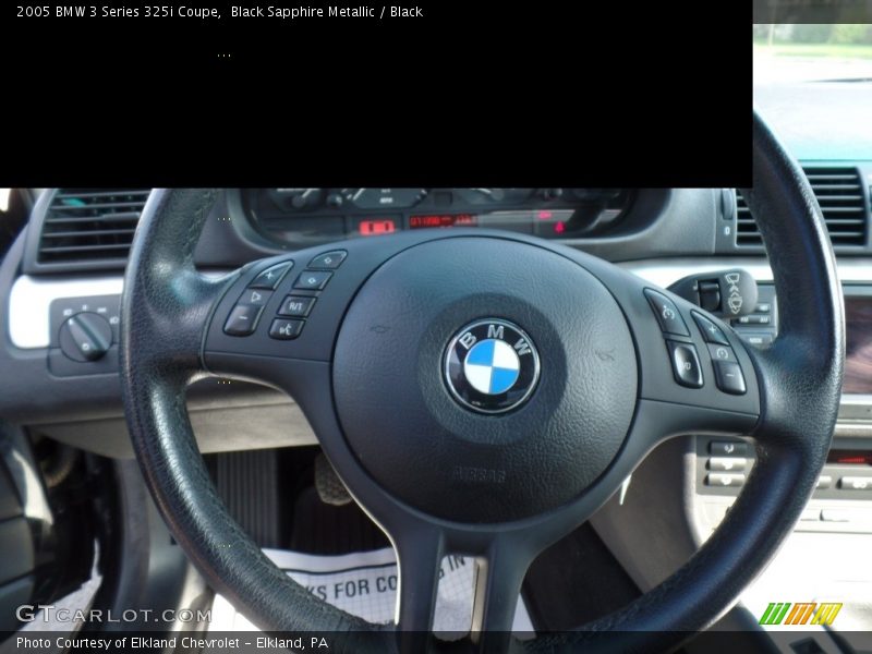 Black Sapphire Metallic / Black 2005 BMW 3 Series 325i Coupe