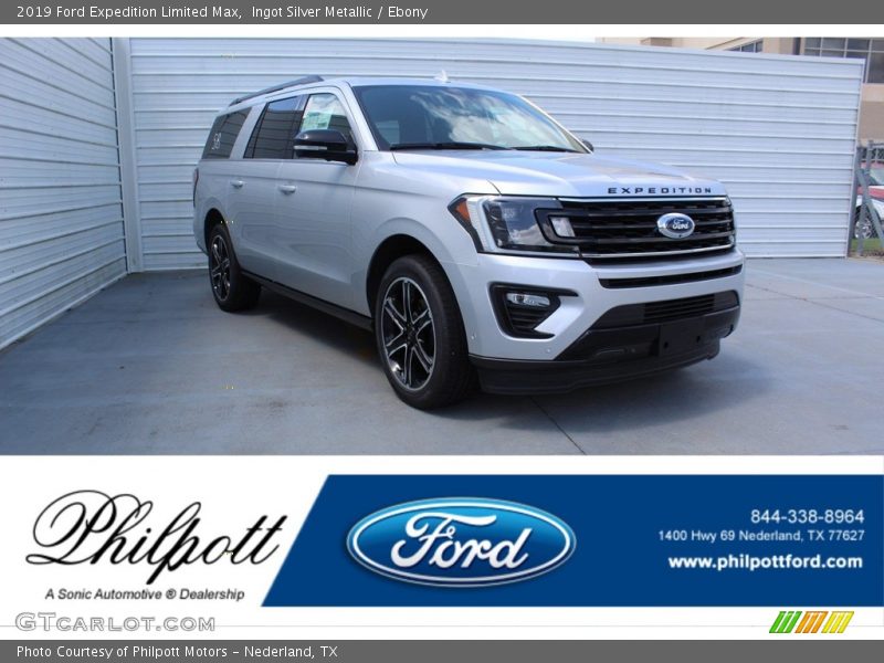 Ingot Silver Metallic / Ebony 2019 Ford Expedition Limited Max