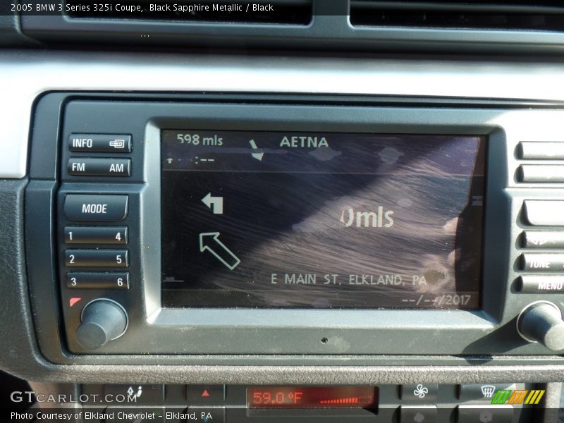 Black Sapphire Metallic / Black 2005 BMW 3 Series 325i Coupe