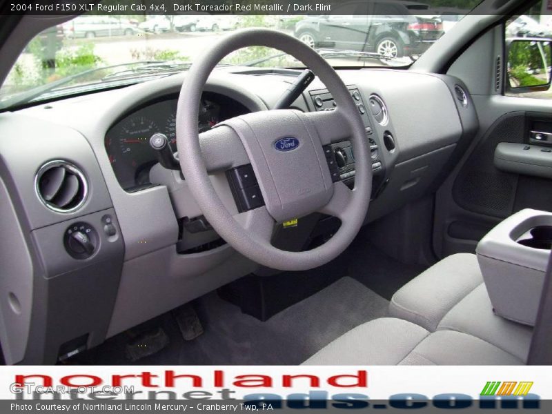 Dark Toreador Red Metallic / Dark Flint 2004 Ford F150 XLT Regular Cab 4x4