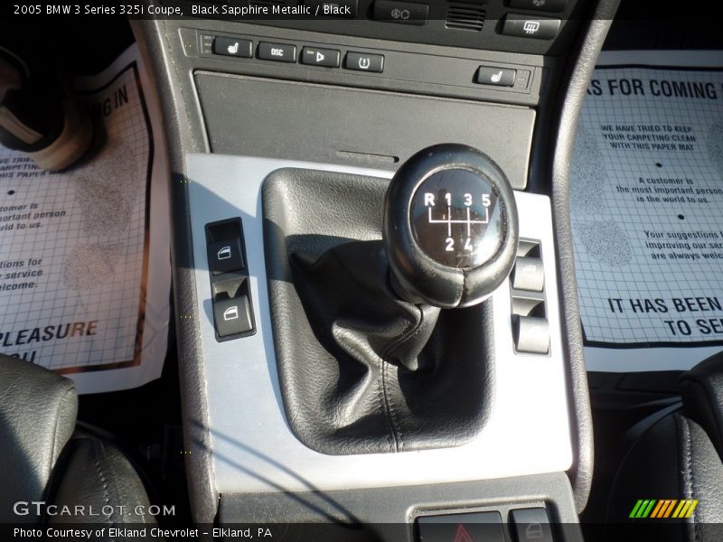 Black Sapphire Metallic / Black 2005 BMW 3 Series 325i Coupe
