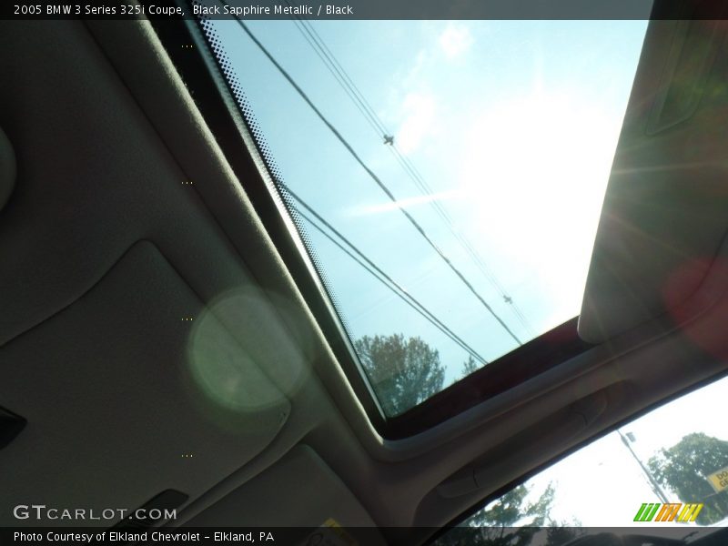 Black Sapphire Metallic / Black 2005 BMW 3 Series 325i Coupe