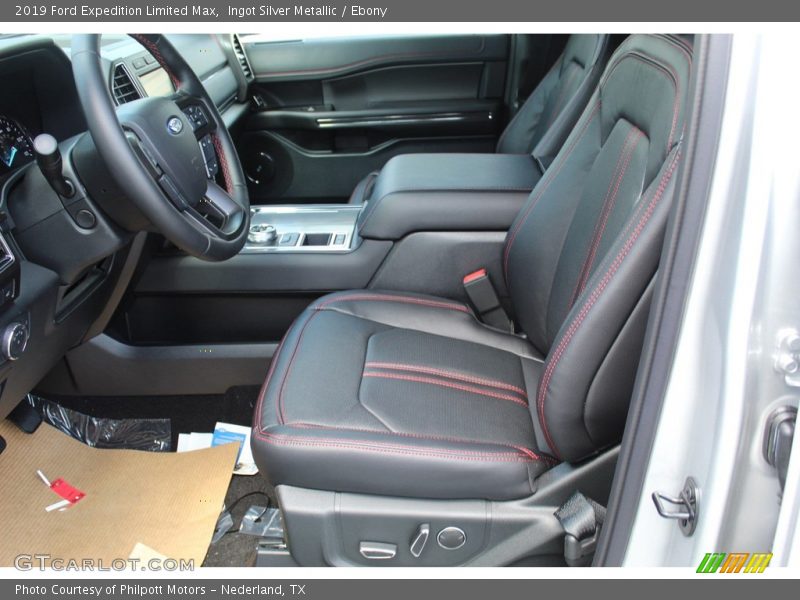 Front Seat of 2019 Expedition Limited Max