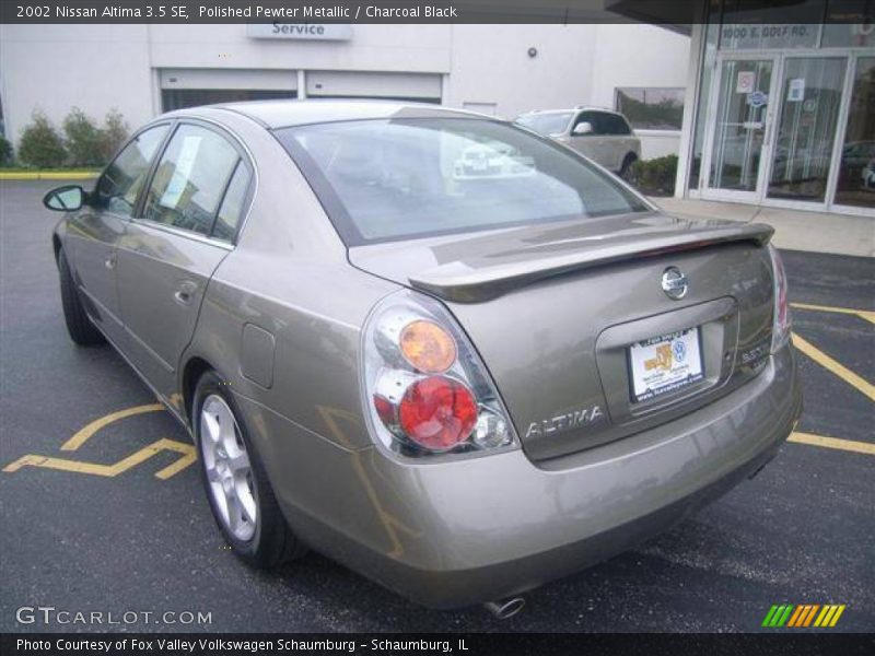 Polished Pewter Metallic / Charcoal Black 2002 Nissan Altima 3.5 SE