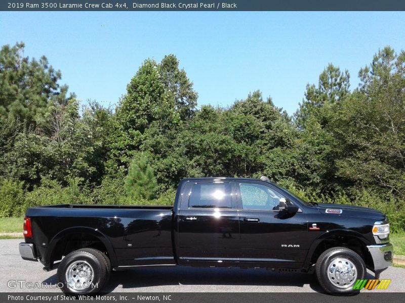 2019 3500 Laramie Crew Cab 4x4 Diamond Black Crystal Pearl