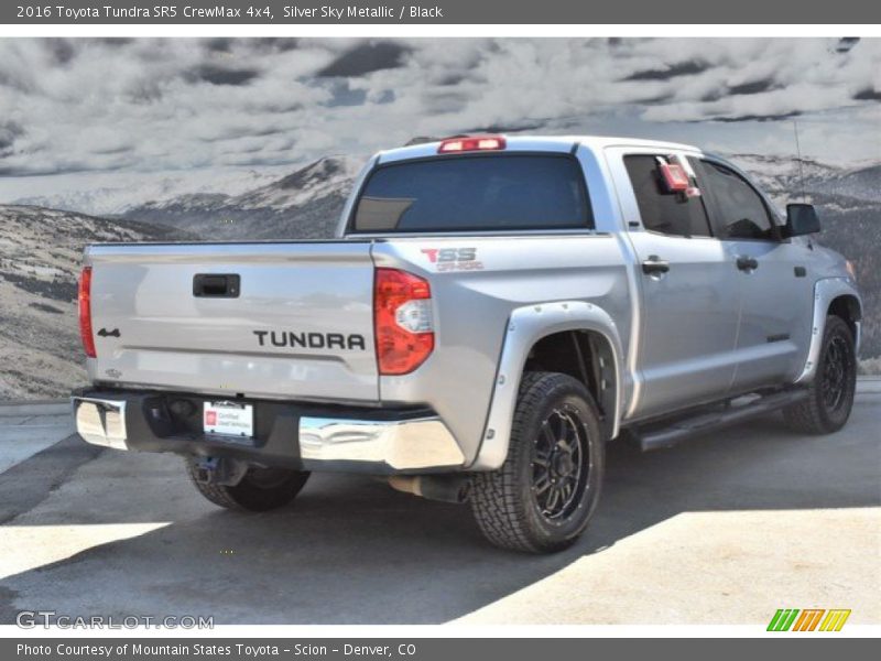 Silver Sky Metallic / Black 2016 Toyota Tundra SR5 CrewMax 4x4