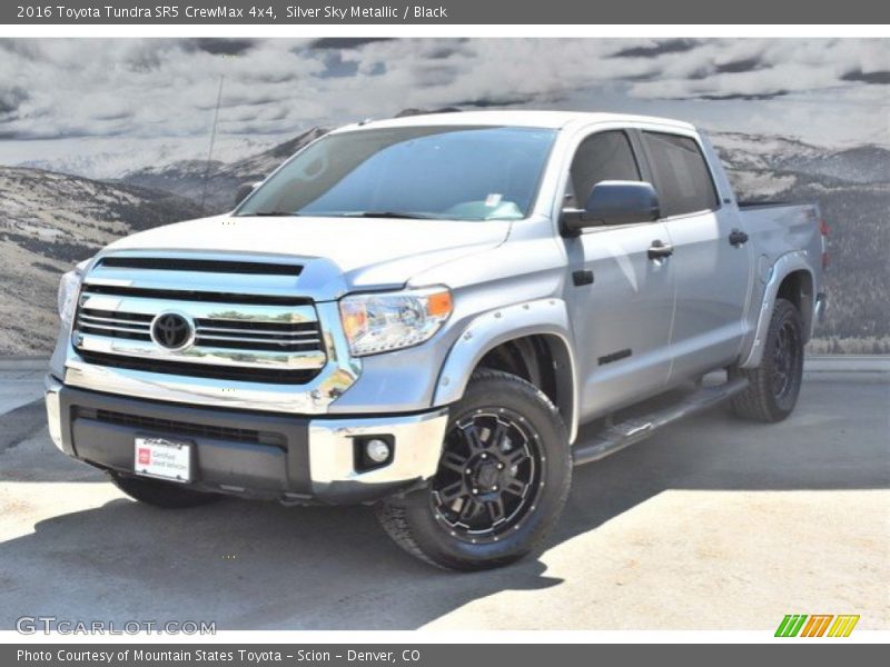Silver Sky Metallic / Black 2016 Toyota Tundra SR5 CrewMax 4x4