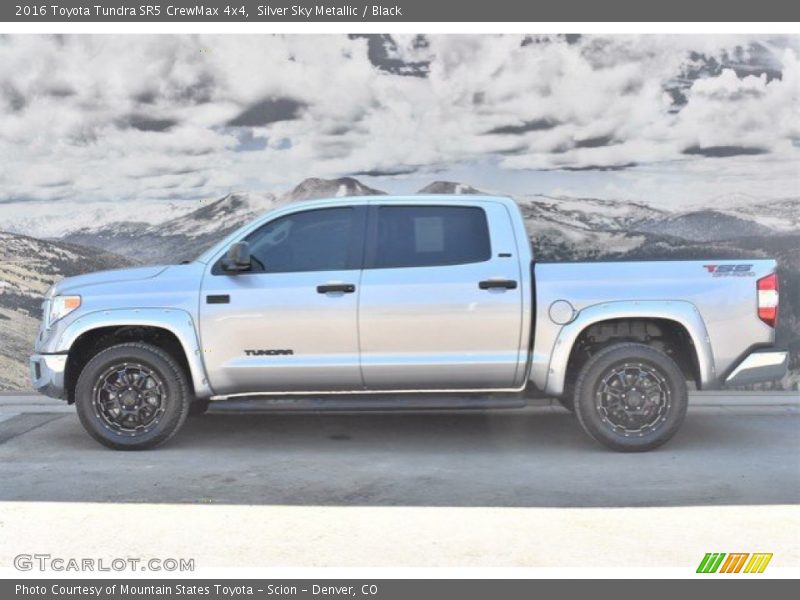 Silver Sky Metallic / Black 2016 Toyota Tundra SR5 CrewMax 4x4