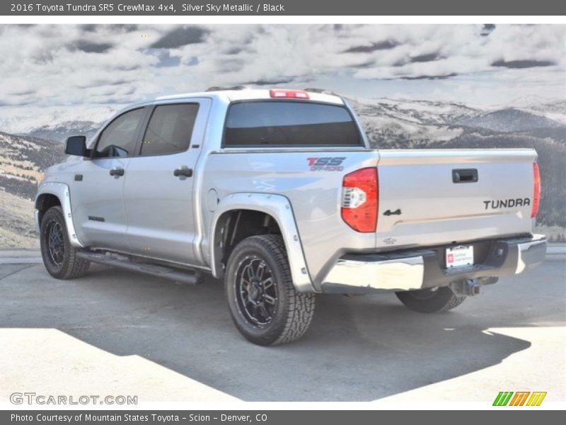 Silver Sky Metallic / Black 2016 Toyota Tundra SR5 CrewMax 4x4